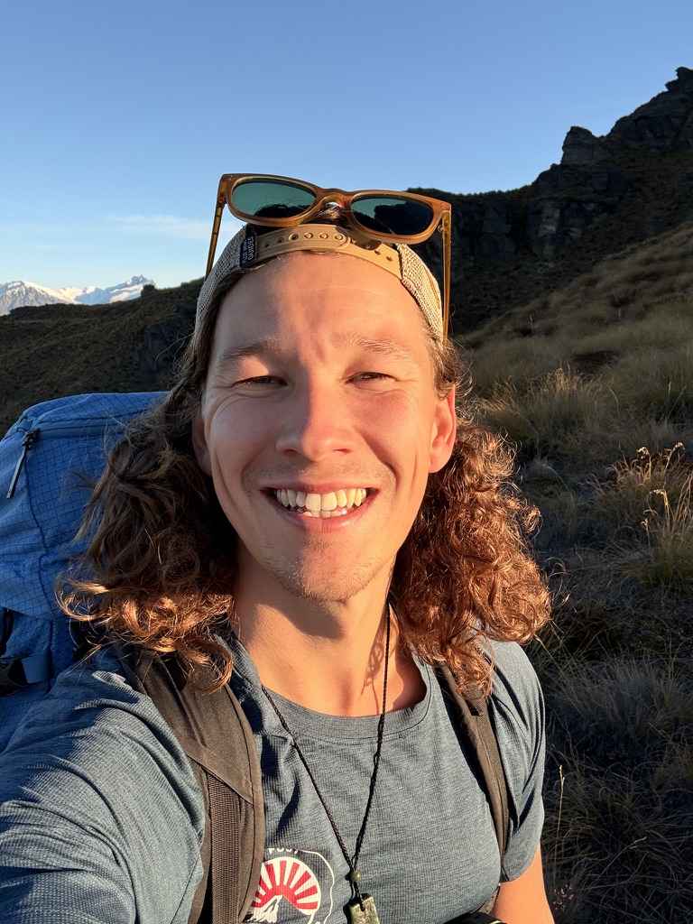 Troy enjoying a New Zealand mountain trail